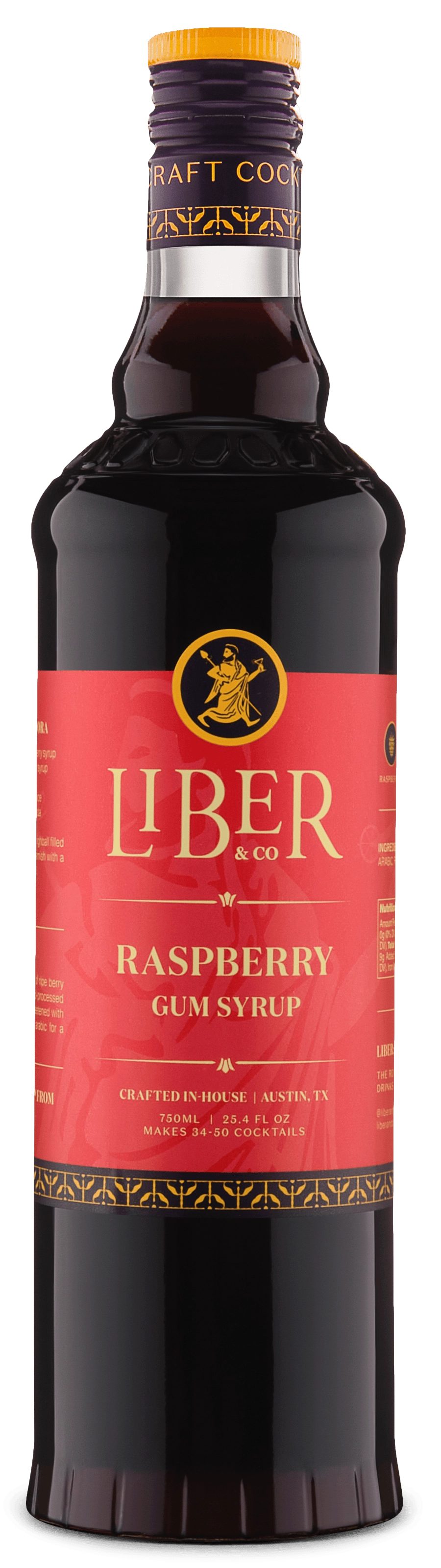 Liber & Co Raspberry Gum Syrup 750ml