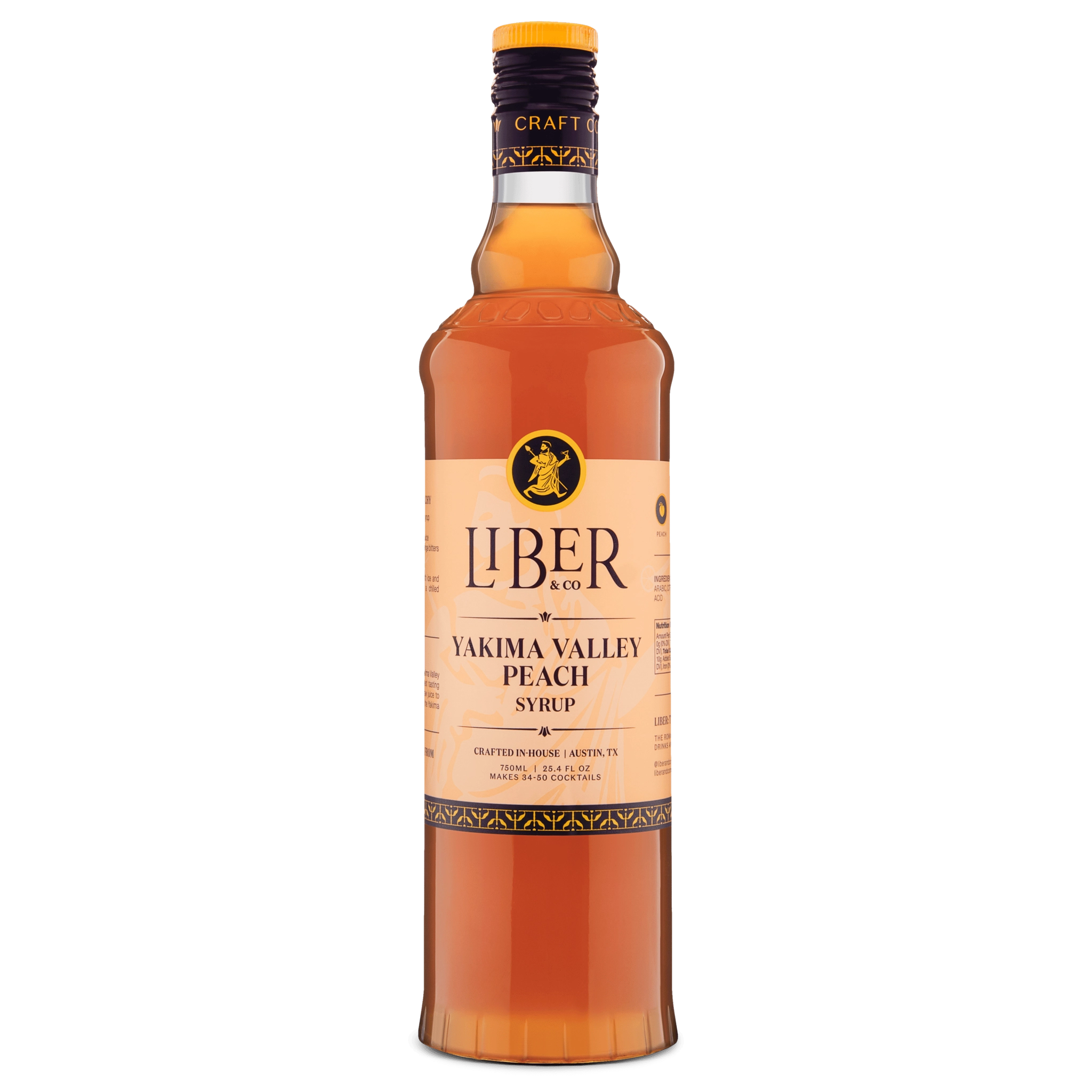 Liber & Co Yakima Valley Peach Syrup 750ml