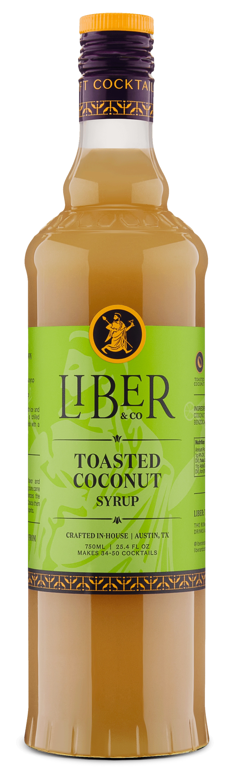 Liber & Co Toasted Coconut Syrup 750ml